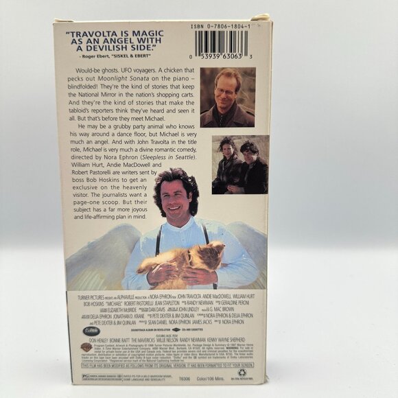 Michael John Travolta Andie MacDowell 1996 VHS Romantic Comedy Good - Picture 2 of 3